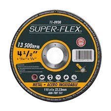 Disco Corte 4-1/2 Super Flex Metal-ace Inox