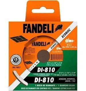 Disco Diamante Continuo 4-1/2 Fandeli Di-810