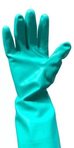Guante Nitrilo Verde Solvex LG